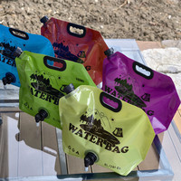 Sac à eau portable et durable en PET avec robinet de stockage pour camping, randonnée, voyage, urgence, sport, eau minérale YAE-PACK