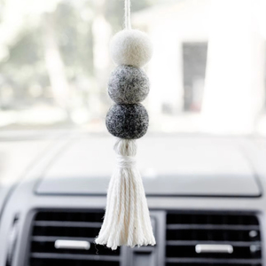 Alpaka Filz kugeln Neuseeland für Auto Ornamente hängen - Product Image 1