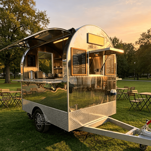 BBQ Smoker Food Trailer Uk Standard Mobile Food Kitchen Trailer High Quality Fast Food Trailer Mobile Food Trailer Snack <b>Cart</b> - Product Image 3