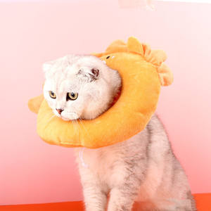 Lindo León mascota Elizabeth Collar dibujos animados mascota Collar venta al por mayor langosta gato Elizabeth Collar - Product Image 2