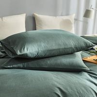 Taies d'oreiller 100% lin naturel, luxueuses, couleur unie, fraîches, respirantes, anti-humidité, durables, antistatiques, 2 taies d'oreiller pour la maison