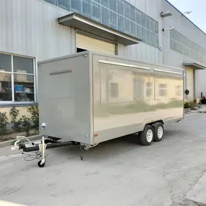 New Design Trailer Type Full Hot Dog Carts Food Vending Cart For Sale Newest US Standard Food Trailer