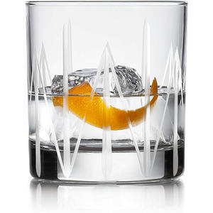11 onces fabriqués à la main en cristal clair <span class=keywords><strong>coupe</strong></span> Cocktails Structure roches verres Double gobelet en verre à l'<span class=keywords><strong>ancienne</strong></span> - Product Image 4
