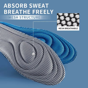 Nano Antibacterial <b>Memory</b> <b>Foam</b> Sport Insoles Orthopedic Foot Care Massage Shoe Pads Comfort <b>Cushion</b> Inserts for Men Women - Product Image 4