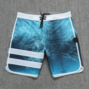 Shorts de bain pour hommes, séchage rapide, hydrofuges, avec cordon de serrage, pour la natation et le surf - Product Image 1