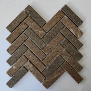 Mosaico de Porcelana para Pared de Baño, Estilo Británico Moderno, Cerámica de Cuerpo Completo, Forma Irregular Única, Aspecto Natural de Piedra de <span class=keywords><strong>Cueva</strong></span> - Product Image 1
