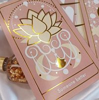 Jeu de cartes de tarot Oracle personnalisées avec impression dorée sur papier, cartes d'affirmation personnalisées pour la personnalisation