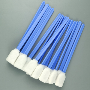 Lint Free Printhead Cleaning Rectangle Flat Industrial Cleanroom Polyurethane Foam Tip Swab Stick