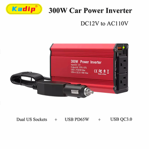 Bán hàng trực tiếp 300W 600W đỉnh xe biến tần kép chúng tôi tiêu chuẩn ổ cắm DC24V AC110V đầu ra duy nhất được trang bị usbqc3.0 + pd65w - Product Image 3