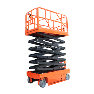 Alemán-Fabricante de plataformas de trabajo aéreo de China, plataformas elevadoras de tijeras eléctricas autopropulsadas Haulke a la venta - Product Image 5