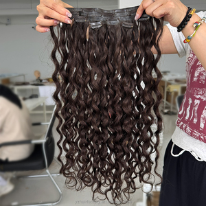 Nouvel Arrivage Extensions de Cheveux 100% Humains Russes Remy Invisible Genius PU Clip Ins Vente en Gros Extensions de Cheveux à Clip Sans Couture 150G - Product Image 1