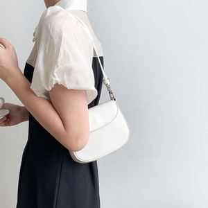 Custom PU Leather Mini Shoulder <b>Bag</b> Fashion Handbag Simple Plain <b>Sling</b> <b>Bags</b> Candy Color Little Girl Pink White Hand <b>Bag</b> - Product Image 2