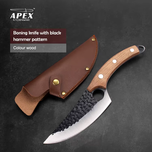 Cuchillo <span class=keywords><strong>de</strong></span> Carnicero Multiusos <span class=keywords><strong>de</strong></span> Acero Inoxidable para Cocina, con Funda <span class=keywords><strong>de</strong></span> Cuero y Revestimiento Antiadherente, Apto para <span class=keywords><strong>Lavavajillas</strong></span> - Product Image 1