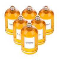 Bouteille diffuseur d'aromathérapie extra large de 1000 ml en verre transparent rond avec bouchon pour emballage de parfum d'intérieur de luxe