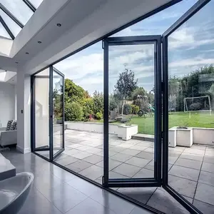 USA kommerzielle Wohnung Lowes Glas Aluminium Zweifach-Zugschluss Zweifach-Schiebetür Außentür mit Schlössern
