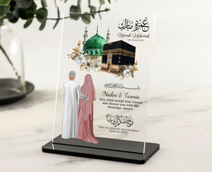 Customized Islamic <b>Gifts</b> Acrylic Kaaba <b>Umrah</b> Hajj Mubarak Table Decor - Product Image 3