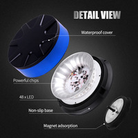 Kit de Luces LED Estroboscópicas Giratorias de Emergencia para Techo, Advertencia de Seguridad para Vehículos, Carritos de Golf, Camiones Quitanieves