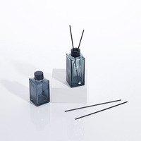 Bouteilles diffuseurs de parfum en verre carrées de haute qualité 80ml 120ml 150ml avec bouchon à vis, écologiques