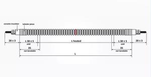 Résistance chauffante d'élément de bobine électrique de chauffage flexible de coureur chaud facilement pliable de gaine de la CE - Product Image 6