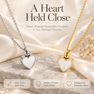 Delicado Collar de Corazón con Concha, Acero Inoxidable 316L, Chapado en Oro de 18K, Collar de Clavícula para Mujeres y Niñas, Uso Diario y Fiestas, Antioxidante - Product Image 6