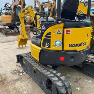 Mini-excavatrice Komatsu20 d'occasion, 2 tonnes, godet de 0,1 m³, marque japonaise d'origine, petite excavatrice de chantier, faible nombre d'heures, bon état - Product Image 5