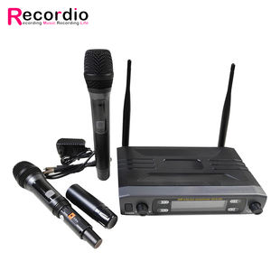 Microfono Wireless GAW-240 Recordio a 2 Canali UHF Professionale Portatile per Feste e Conferenze - Product Image 1