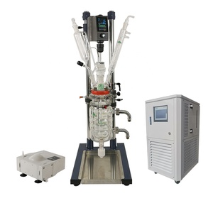 Reactor químico biorreactor de laboratorio, 1L, 2L, 3L, 5L, con enfriador y bomba - Product Image 3