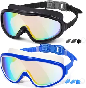Hot Verkoop Zomer Scuba Dive Premium Waterdicht Uv-bescherming Anti Fog Zwembril Voor Volwassen Mannen Vrouwen Jeugd Kids