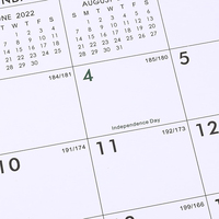 Calendrier de bureau floral personnalisé, imprimé CMJN, calendrier perpétuel à feuillets mobiles 365 jours, cadeau inspirant pour le bureau