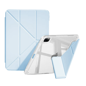 Funda para Tablet <span class=keywords><strong>iPad</strong></span> Pro 11 12.9 Air 13 Pulgadas, Carcasa Transparente de Acrílico Resistente a Impactos, Soporte para Lápiz, Magnética, con Logotipo Personalizado, Función Smart Sleep/Wake - Product Image 1