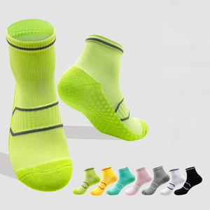 Ankle <b>Socks</b> Solid Breathable Knitted <b>Running</b> Fitness Anti slip Sports Basketball <b>Socks</b> - Product Image 1