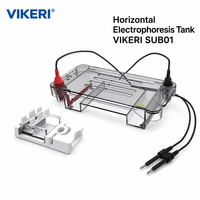 Cuve d'électrophorèse horizontale VIKERI SUB01 OEM pour la séparation d'ADN en laboratoire avec électrode en platine de haute pureté à 99,99 %