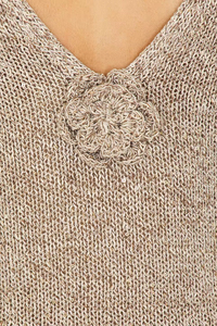 Knitwear Manufacturer Oem Odm 2025 Long Knitting Hollowout <strong>Dresses</strong> Summer Vacation Open Back Metallic Halterneck Sweater <strong>Dress</strong> - Product Image 4