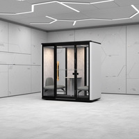 Cabine de bureau acoustique modulaire portable Comine, cadre en alliage d'aluminium, design écologique, pour bureau, entrepôt, villa