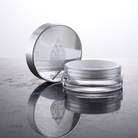 Échantillon gratuit 8G pot de maquillage en poudre libre en plastique étui à poudre compact emballage de luxe pour cosmétiques et soins de la peau
