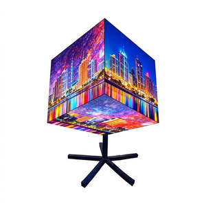 Écran LED sur pied P3.0 32x32x32cm avec cadre en aluminium, panneau publicitaire extérieur, affichage graphique télécommandé - Product Image 4