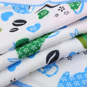 Paño de cocina de microfibra de doble cara absorbente con diseño impreso para limpiar ollas y sartenes - Product Image 4