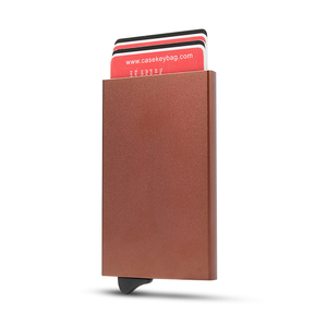Casekey Lightweight Aluminum Cardholder Case Quick Access Popup <b>Wallet</b> RFID Safe Slim Minimalist Metal Card <b>Holder</b> for Gifts - Product Image 1
