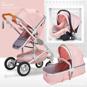 Voyage bébé siège auto et poussettes landau luxe pliable bébé <span class=keywords><strong>poussette</strong></span> landau 3 en 1 avec siège auto - Product Image 3