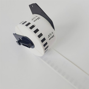 Para Brother DK 22225, etiquetas térmicas continuas compatibles, marco de plástico negro de 38mm x 30,48 M para impresoras de etiquetas de 1050 1100 y - Product Image 2