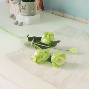 Tallo de flor rosa de seda Rosa artificial con tallo gran oferta nuevo diseño <span class=keywords><strong>Eustoma</strong></span> Real Touch decoración de boda - Product Image 6
