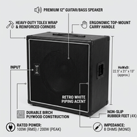 MAGT0028A Boîtier vide 112U noir pour amplificateur à lampes Marshall Fender