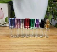 Vente en gros de flacons de parfum en verre transparents vides de 5 ml, 10 ml, 15 ml, mini atomiseurs, flacons de brume, échantillons