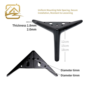 Wholesale Supply of Metal Iron Furniture Base Legs <b>Black</b> Plated <b>Sofa</b> Living Room in Chairs Legs - Product Image 3
