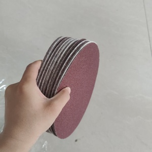 Papel de Lija de Óxido de Aluminio OEM al por Mayor, Dureza Media, 100/115/125 mm, con Velcro, Sin Orificios, para Uso Versátil - Product Image 6