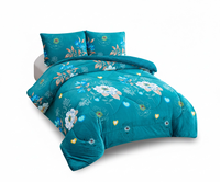 Selimut Kasur Bulu Karang Musim Dingin Grosir, Set Sprei Motif Tanaman Eksklusif, Selimut, Sprei Datar, Isi Polyester