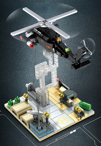 ตัวต่อของเล่น WOMA TOYS แบรนด์แท้ โครงสร้างเทนเซกริตี้ ของเล่นเสริมพัฒนาการ ต่อต้านแรงโน้มถ่วง เฮลิคอปเตอร์ยุทธวิธี ของเล่นตัวต่อแบบประกอบเอง - Product Image 4