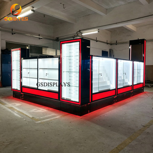 Quiosco de Madera Ecológico de Estilo Popular para Teléfonos Móviles con Iluminación LED, Mostrador de Exhibición de Teléfonos para Centros Comerciales - Product Image 6