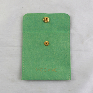 Most Popular Jewelry Packaging Velvet Hot Selling Custom Velvet Microfiber Jewelry Pouch Bag for Rings Pendants With Insert Pad - Product Image 6