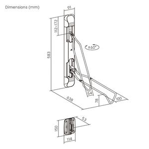 Support mural <span class=keywords><strong>vertical</strong></span> réglable pour vélo de montagne, solution de rangement pour vélo électrique, support de vélo pour <span class=keywords><strong>garage</strong></span> et intérieur - Product Image 6
